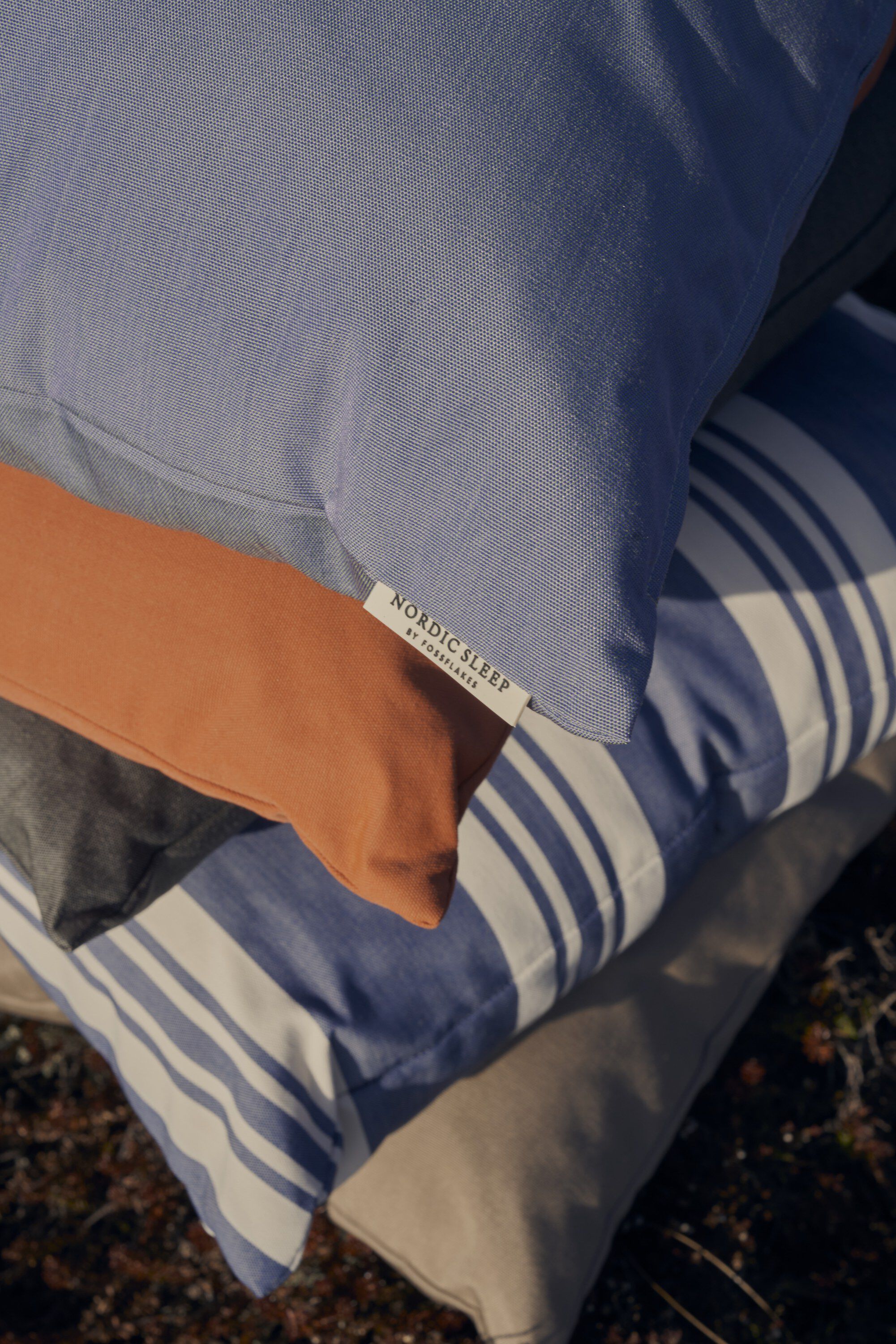 Fossflakes utomhuskudde 50x50 cm. Bl&aring;