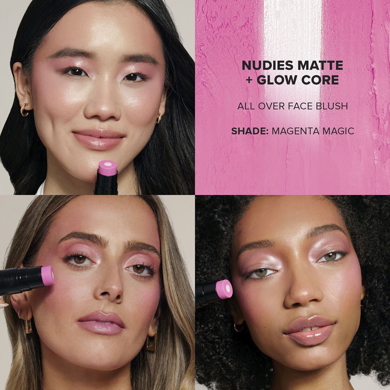 Nudies All Over Face Color Matte + Glow &ndash; Blush stick