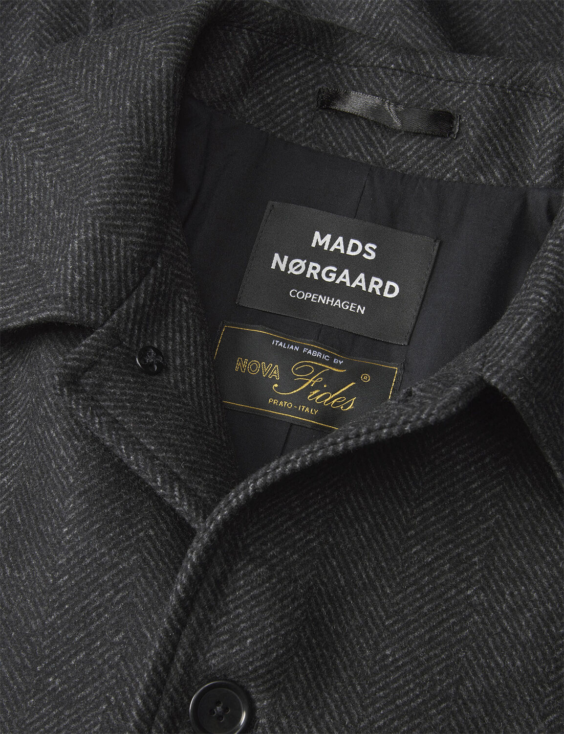 Wool Herringbone Curtis Coat