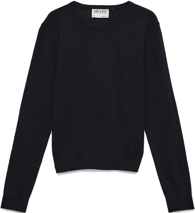 AWCARA LS O-NECK WOOL PULLOVER