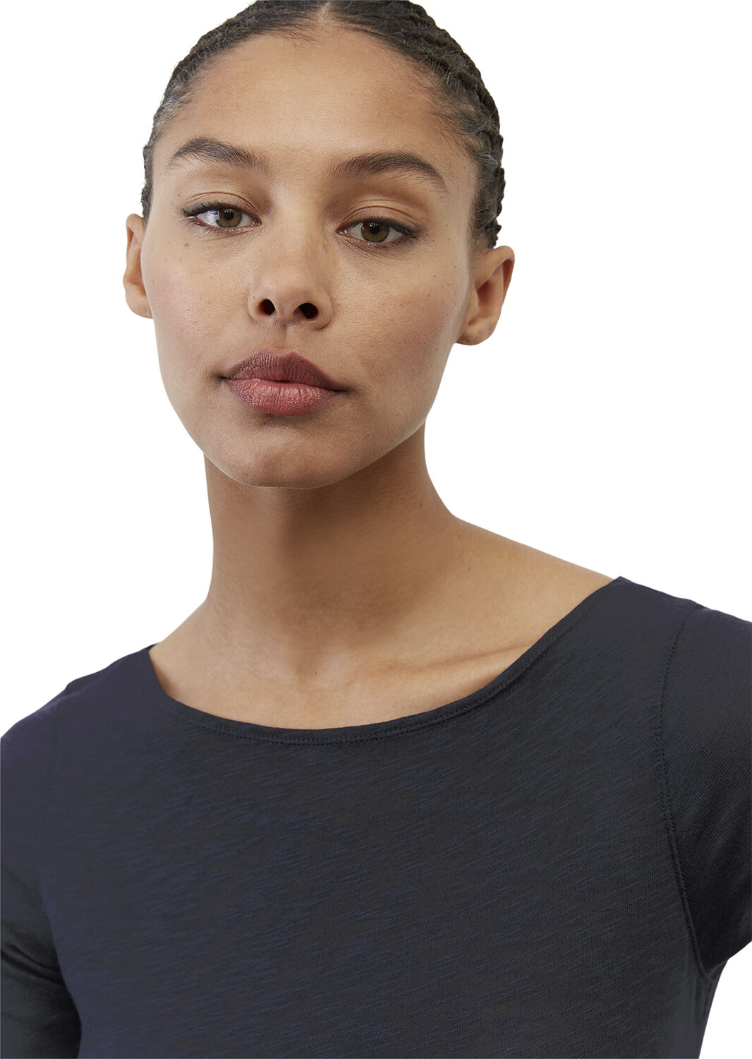 T-shirt, short-sleeve, boat-neck