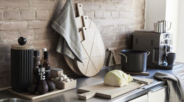 Serveringsbræt i eg