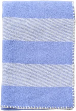 Uldplaid Unni stripe placid blue/iv