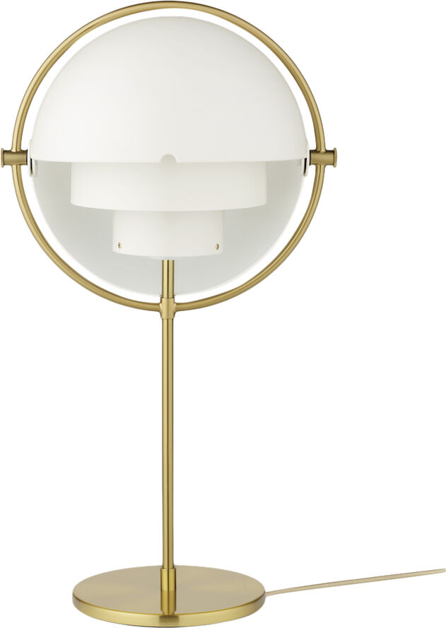 Multi-Lite Table Lamp (Base: Brass, Shade: White Semi Matt)