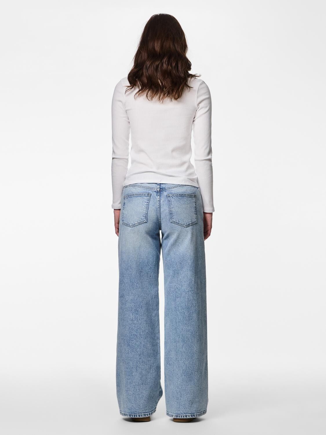 Pcselma Lw Wide Jeans Lb Noos Bc