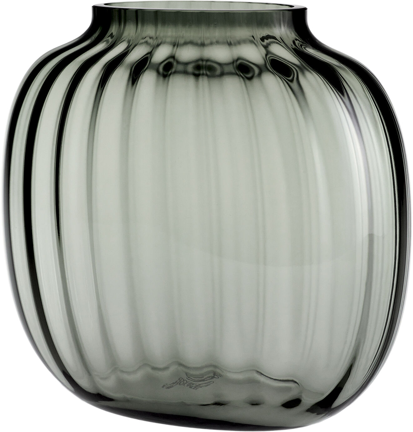 Primula Oval Vase smoke H17,5