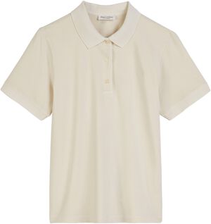 Polo-shirt, short-sleeve, flat knit