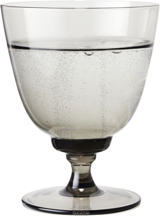 Flow Glas på fod 35 cl smoke