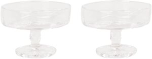 0405 Stem Glass Set of Two | Clear | Wide