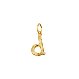 Alphabet Pendant Gold