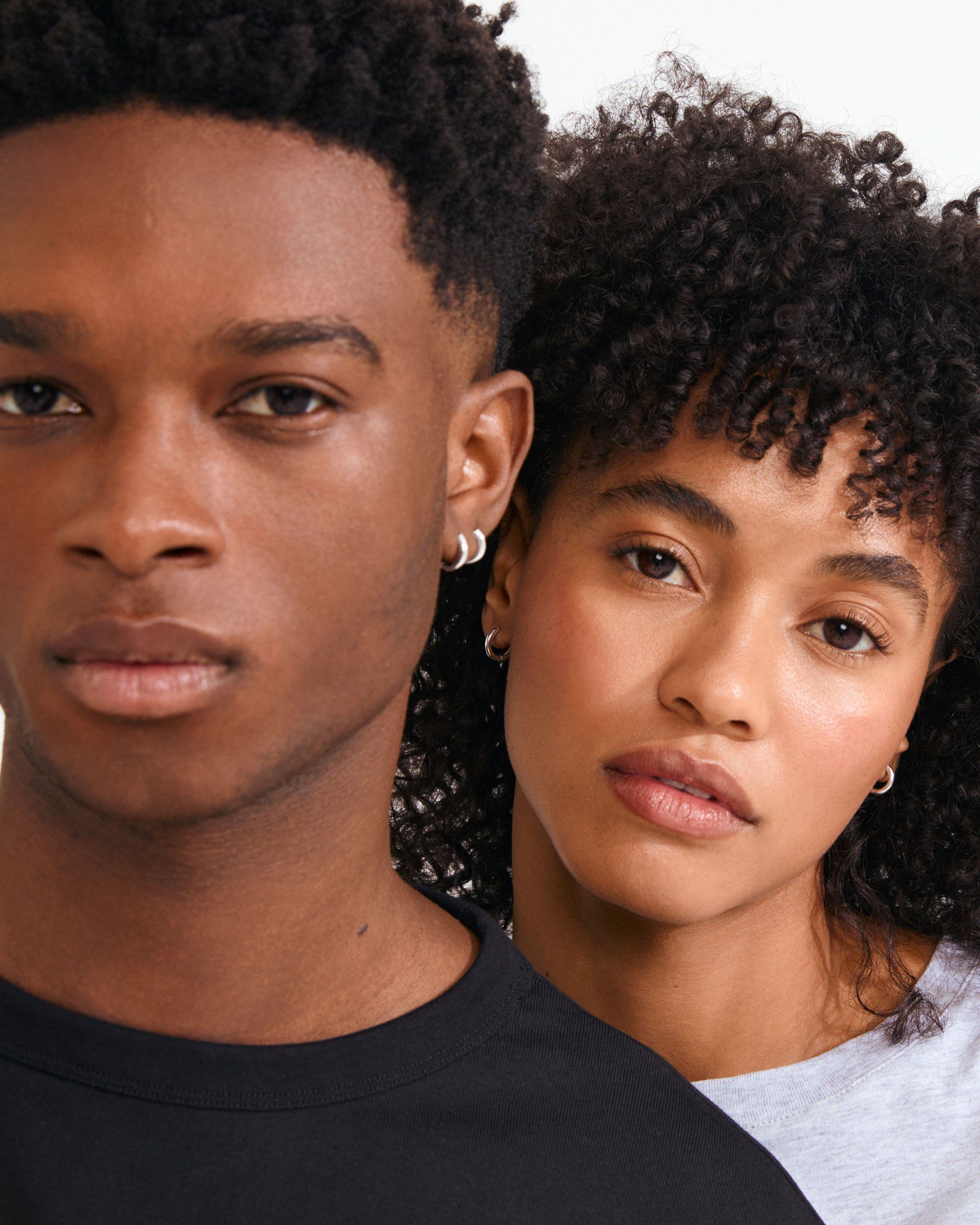 TYRA chunky mini hoop earrings silver-plated