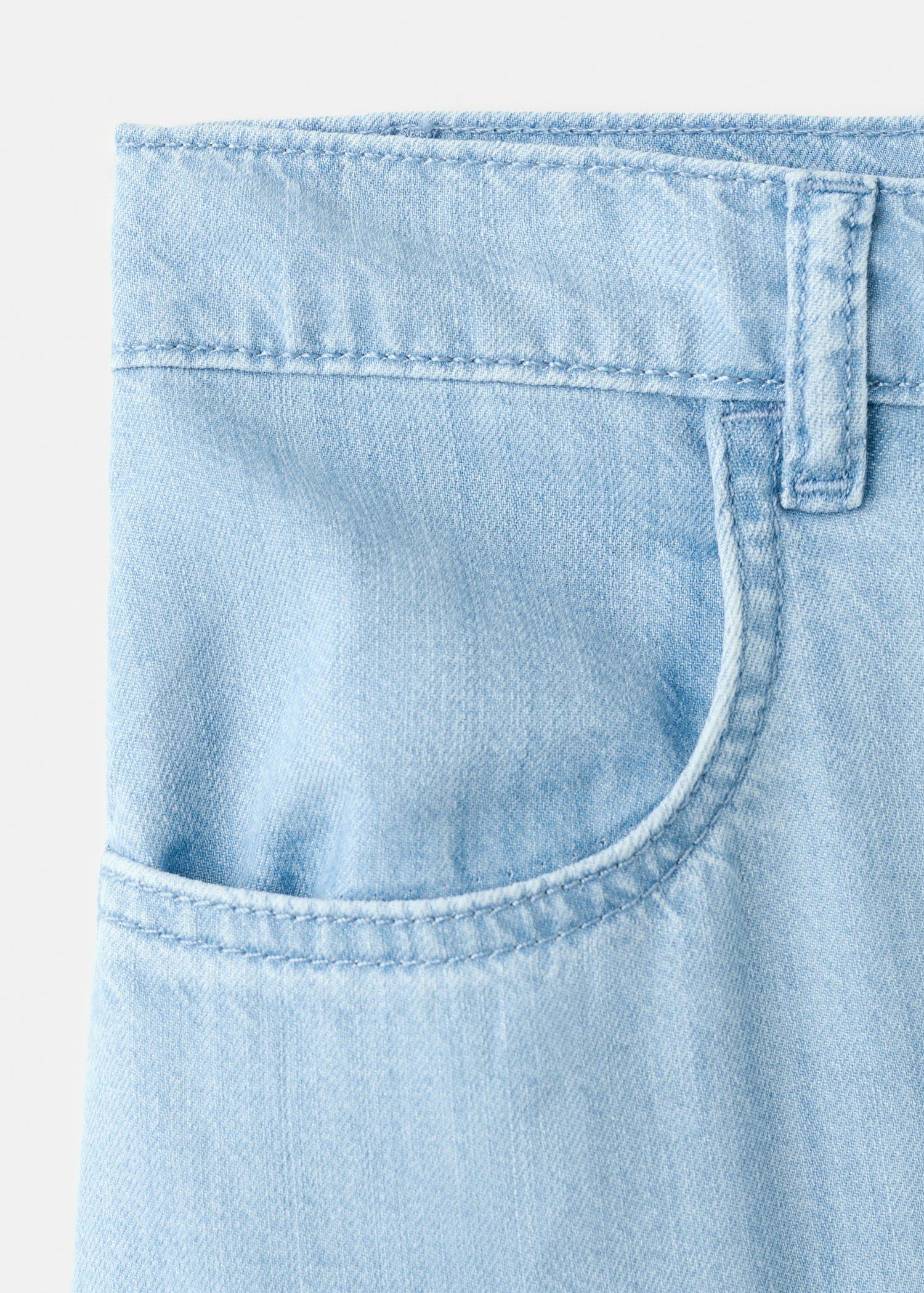Mid-rise palazzo jeans