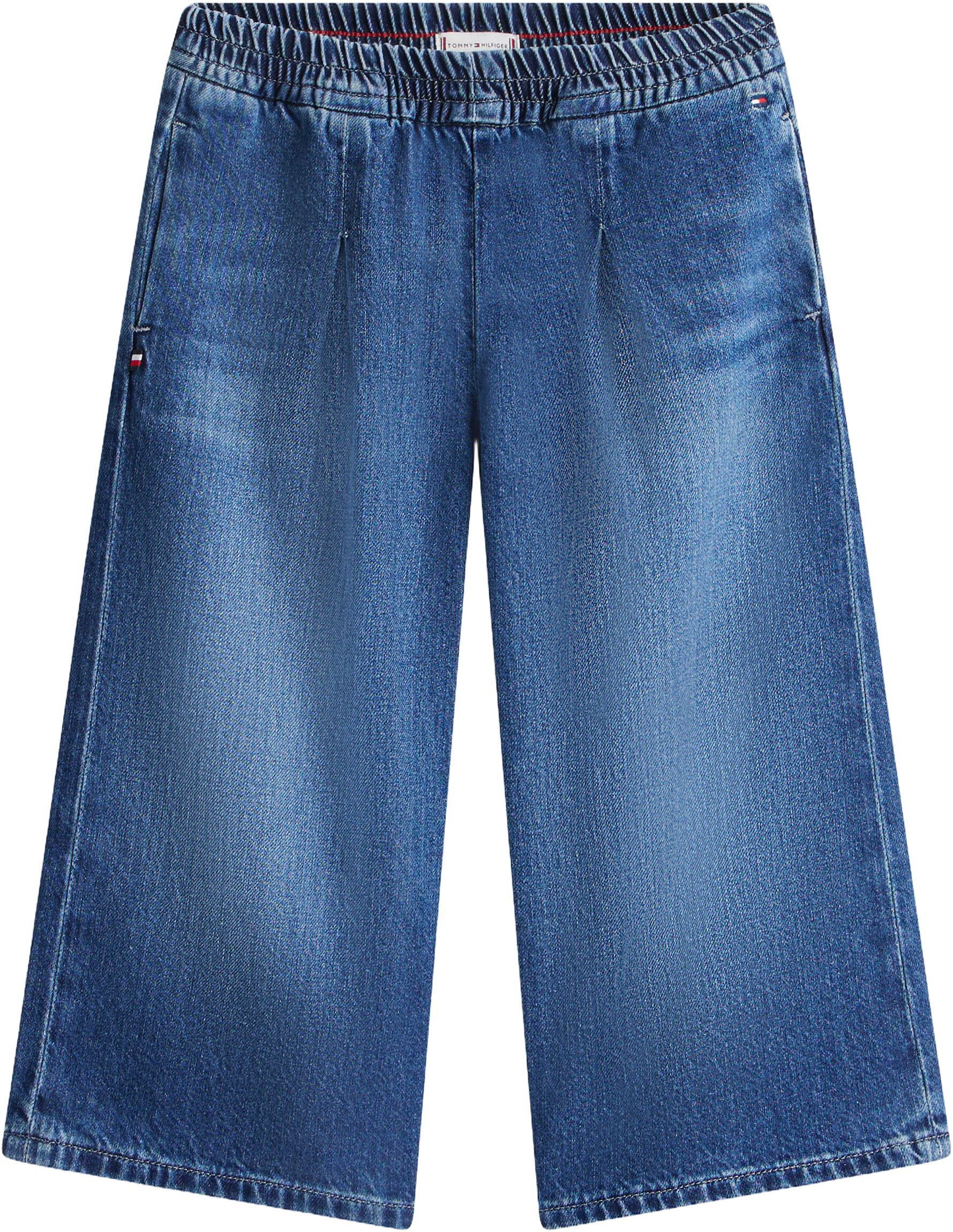 Loose Wide Leg Denim Culottes