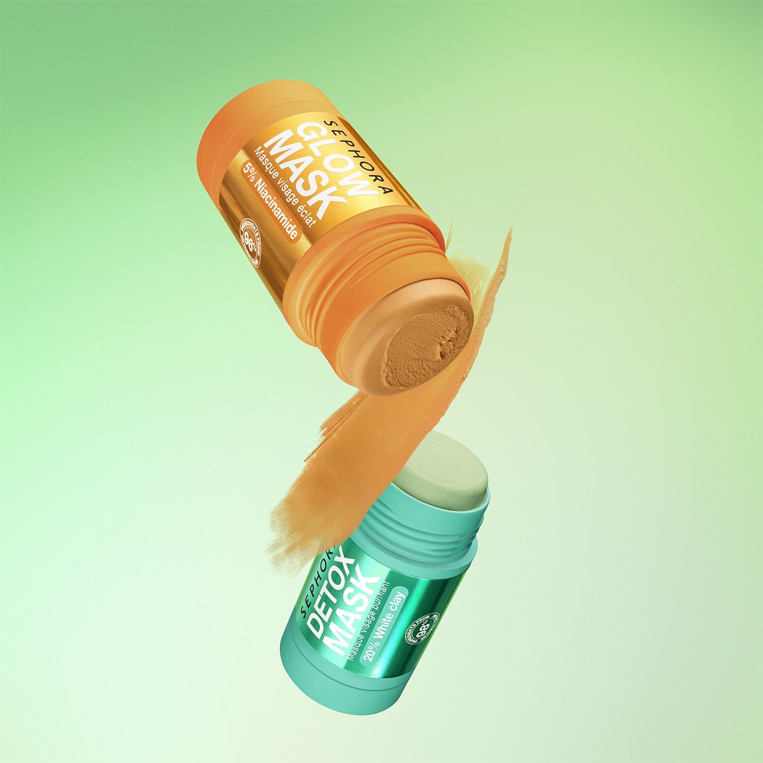 Stiftmasker f&ouml;r detox eller lyster - L&auml;tt, kr&auml;mig konsistens