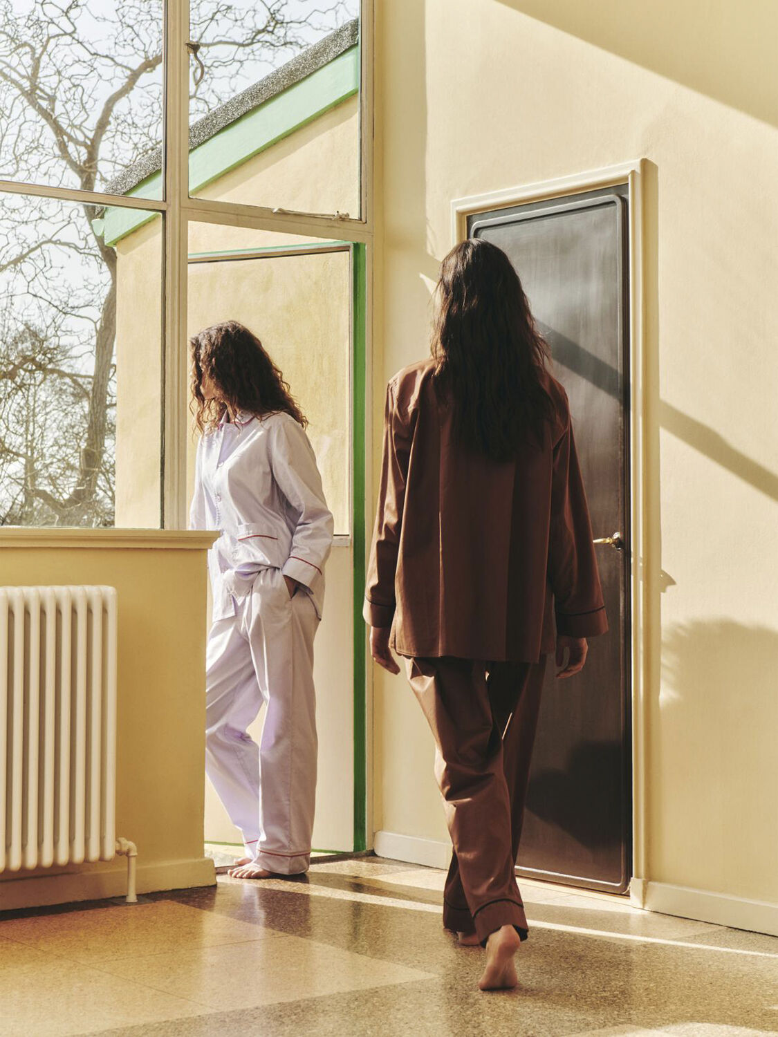 Outline Pyjama Trousers-M/L-Milk Ch