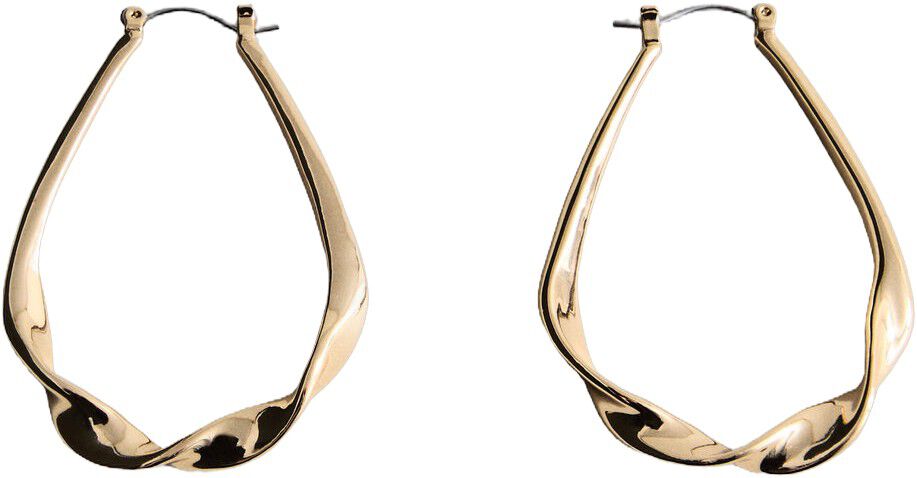 Twisted hoop earrings