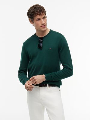 Flag Embroidery Crew Neck Jumper