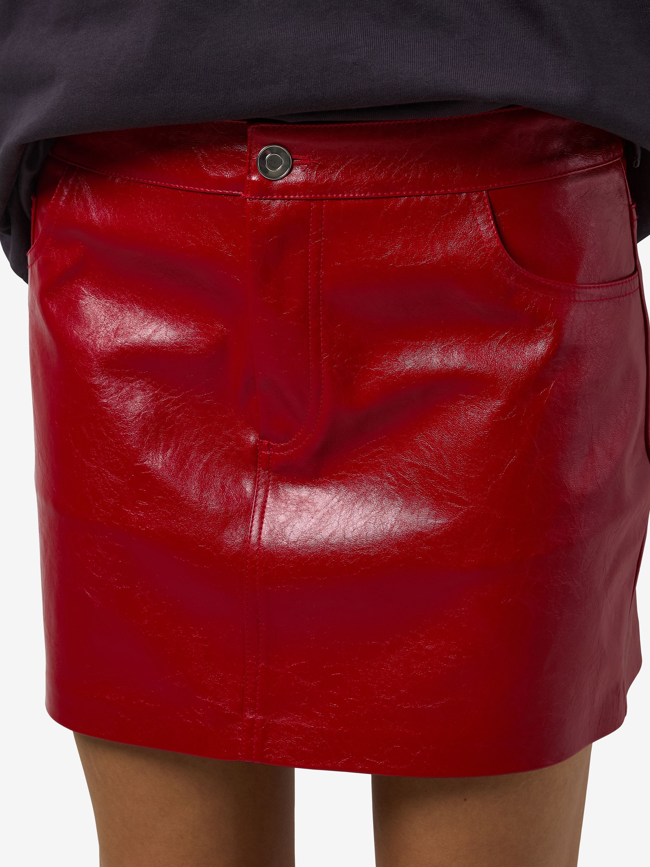 NMKANE NW VINYL SHORT SKIRT