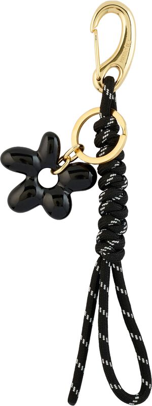 AERUN key hanger, black/gold-plated