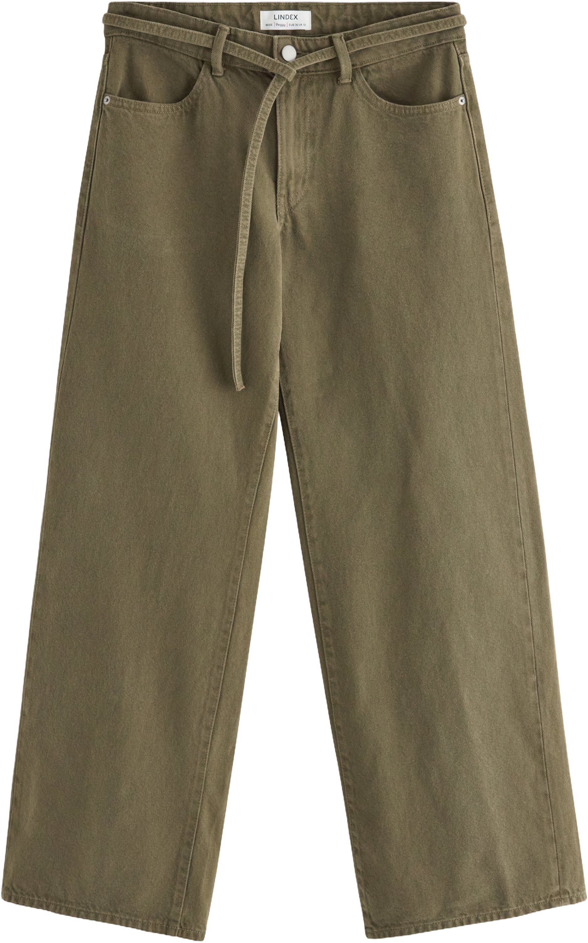 Byxor i twill med vid passform, nor