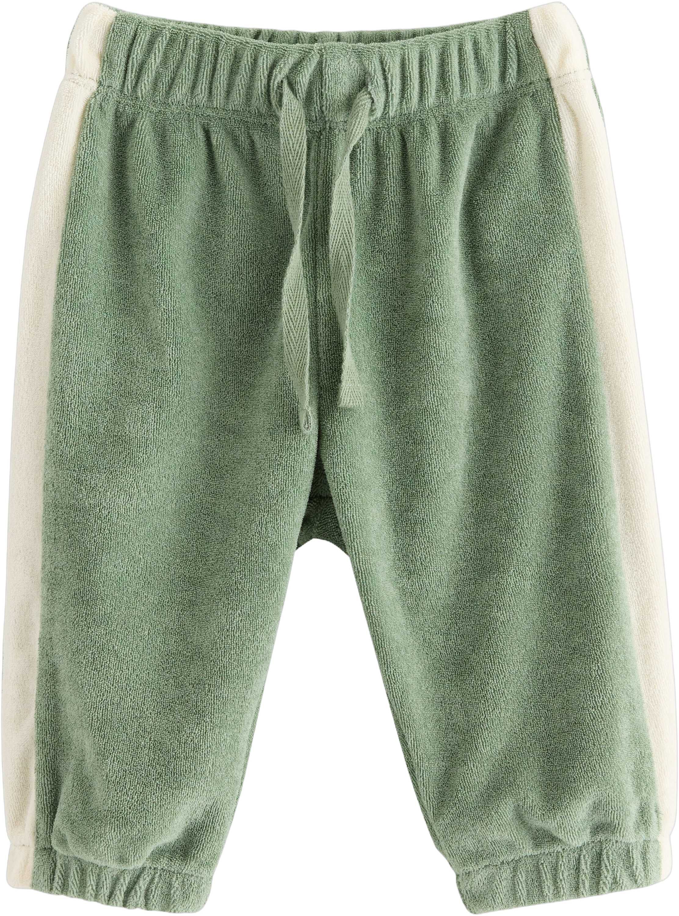 Joggebukser i frott&eacute; med elastisk m