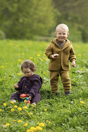 Hooded jacket, with wooden buttons, IVN BEST