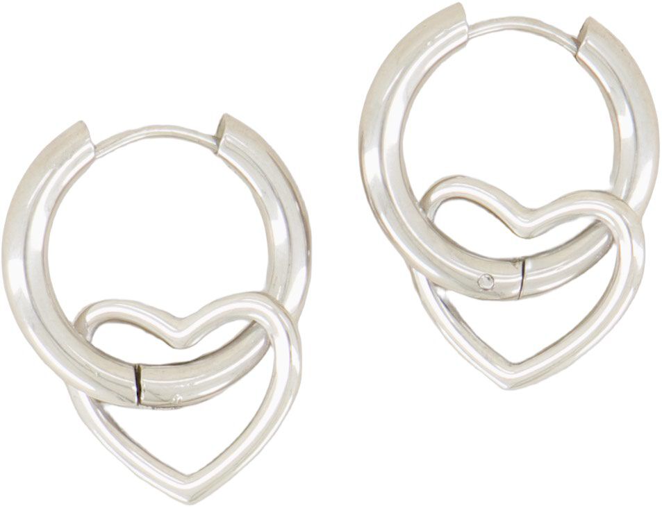 Open heart earrings