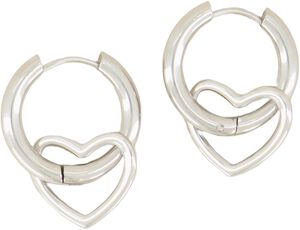 Open heart earrings