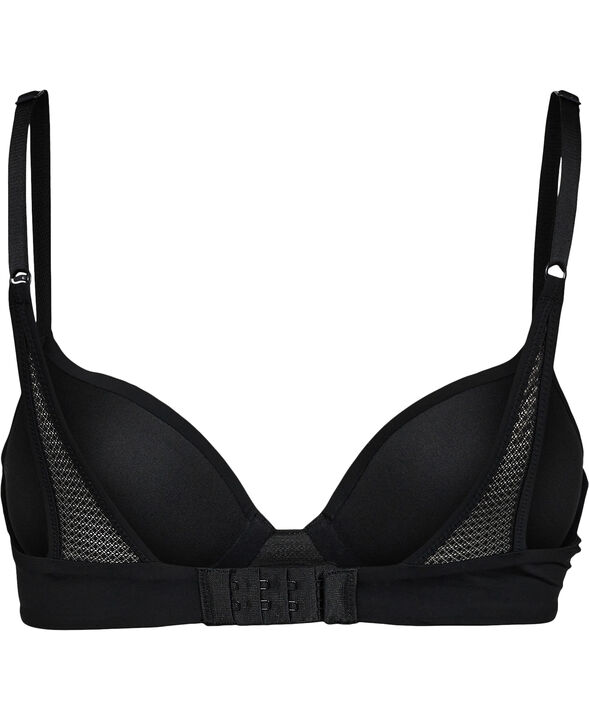 Lightly lined demi-plunge bra