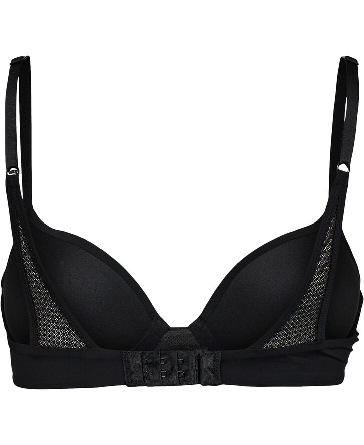 Lightly lined demi-plunge bra