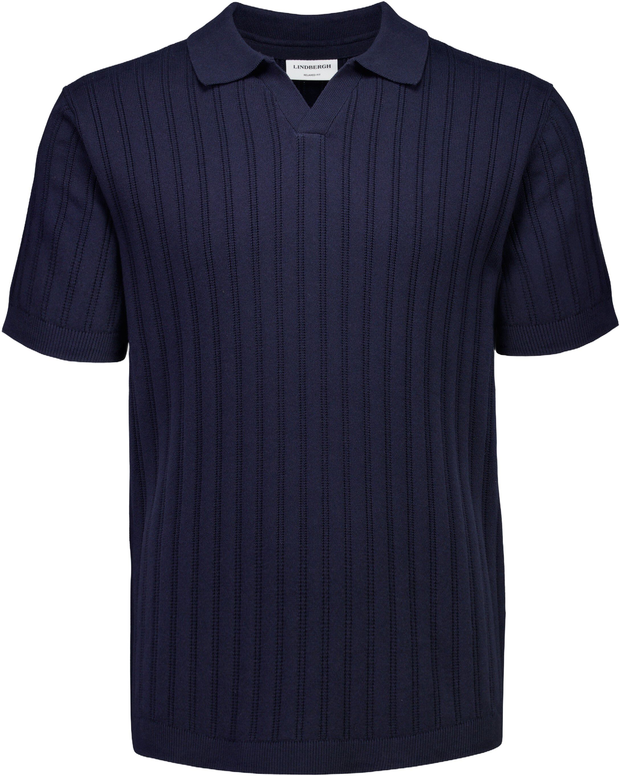 Knitted S/S v-neck polo