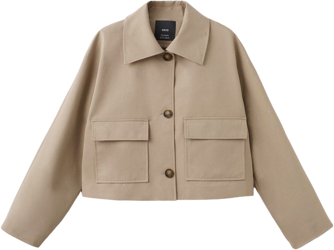 Cotton jacket with pockets