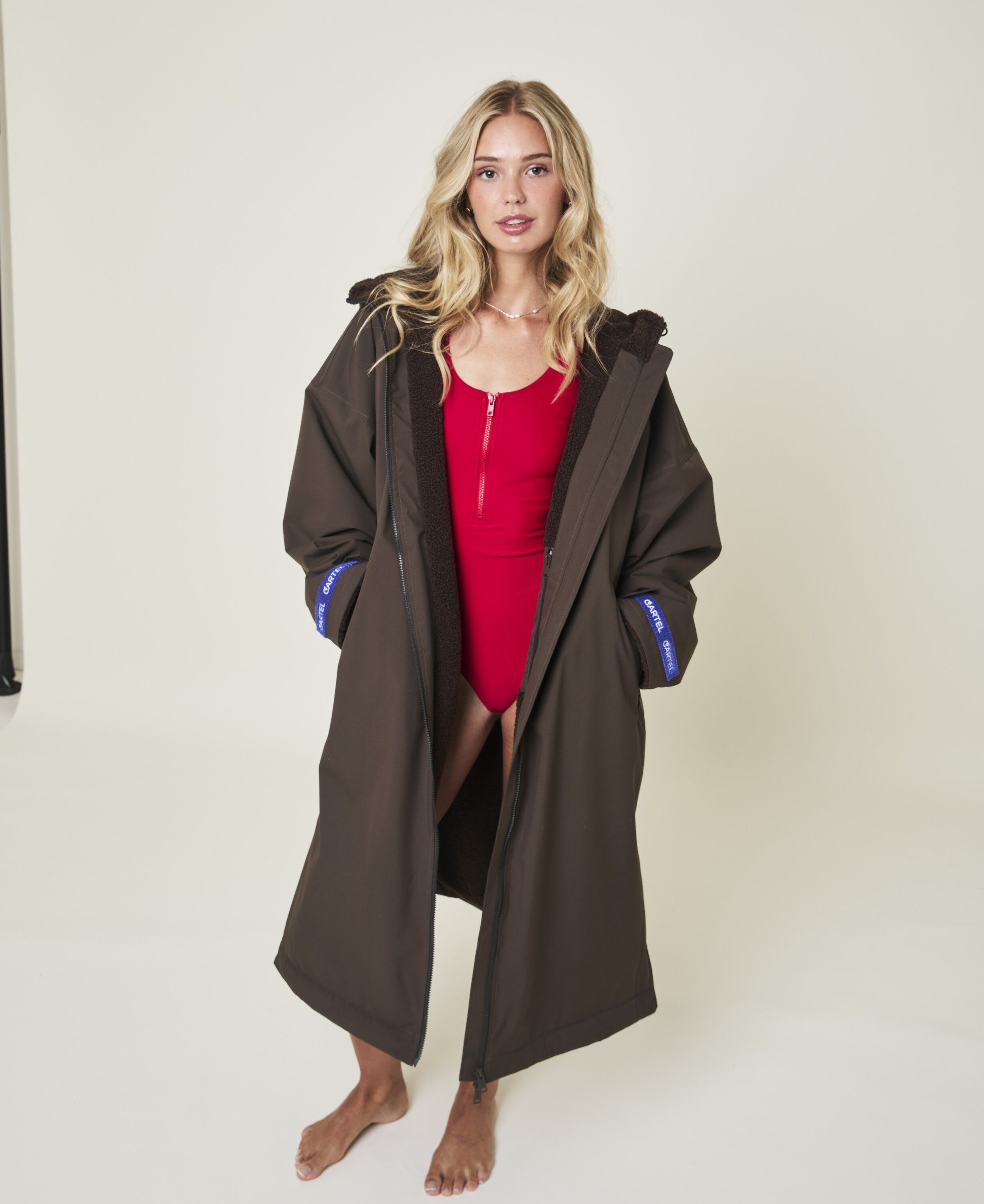Allure Nordic Fleece Changing Robe - Arabica