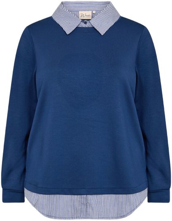 Curvy WA-SABINA 63 Sweatshirt Blå