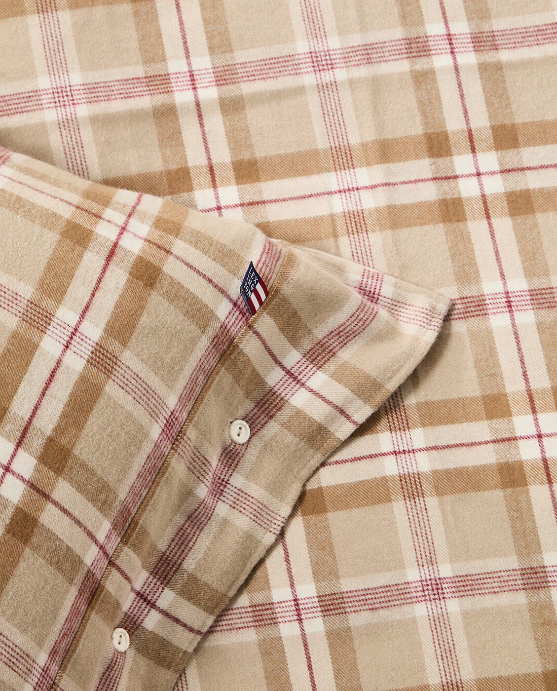 Checked Cotton Flannel Bed Set