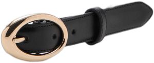 Oval buckle belt