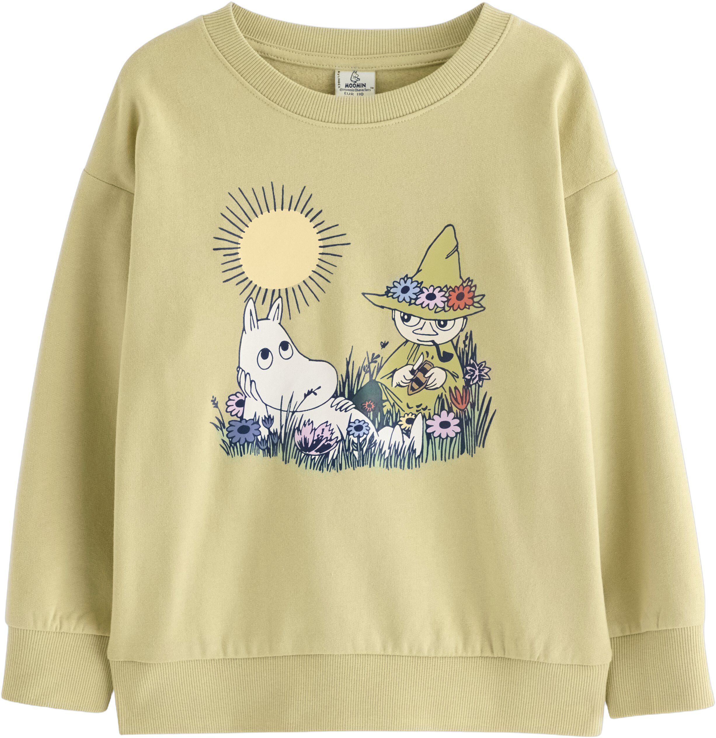 Soft sweatshirt in cotton jersey wi