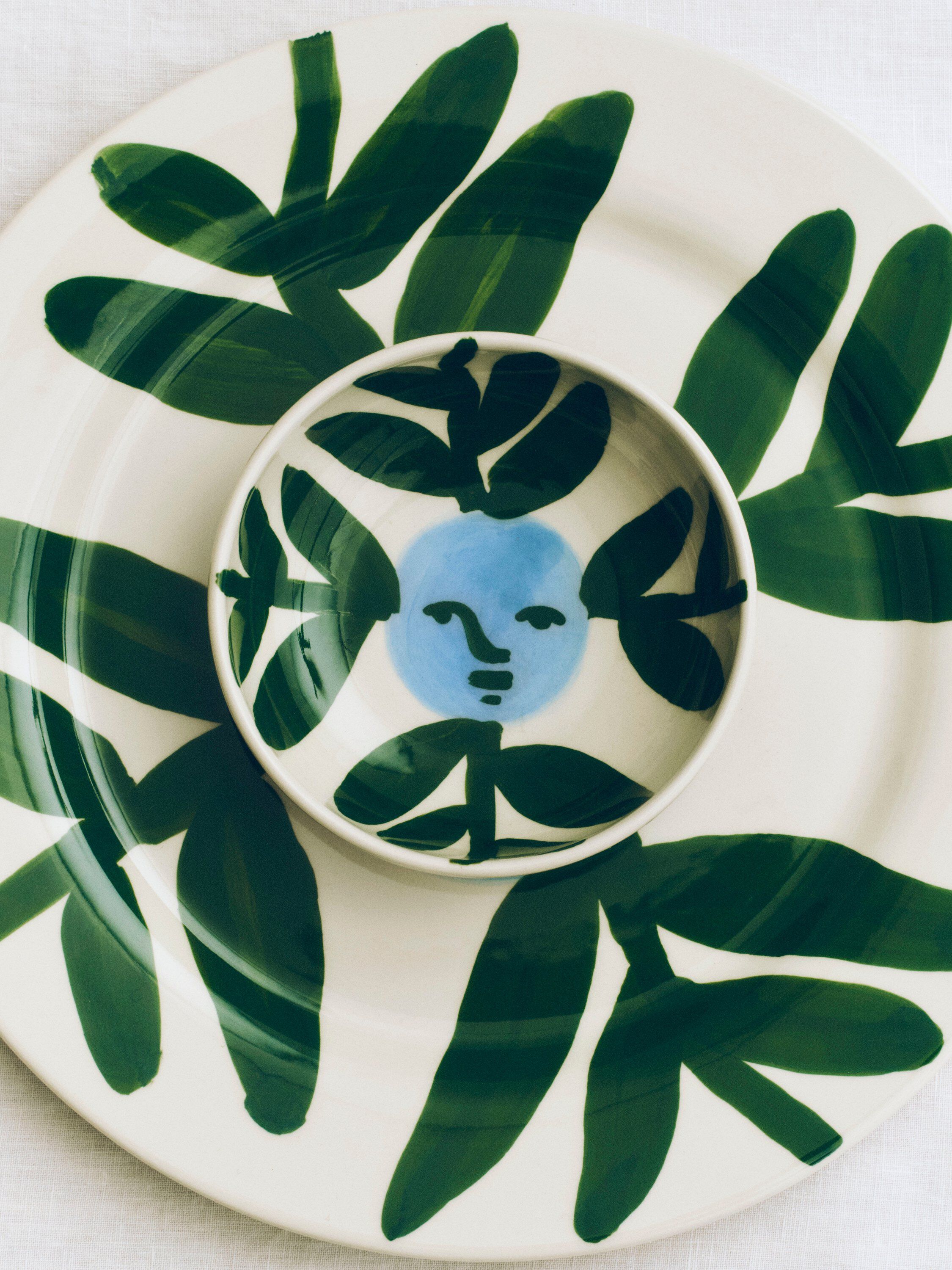 La Pittura Plate - &Oslash;28,5 - Moon face vine