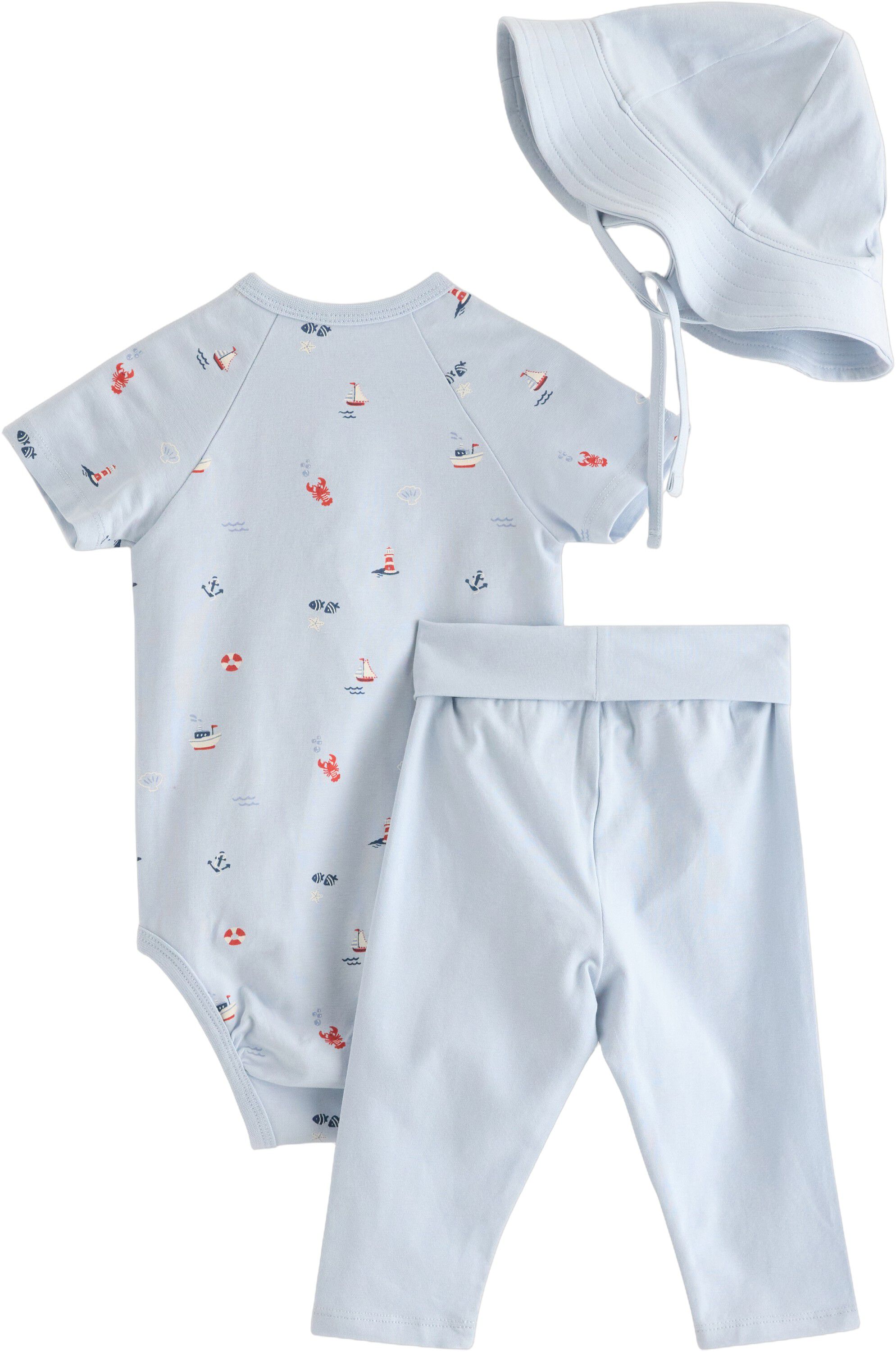 Matching set with short-sleeved wra