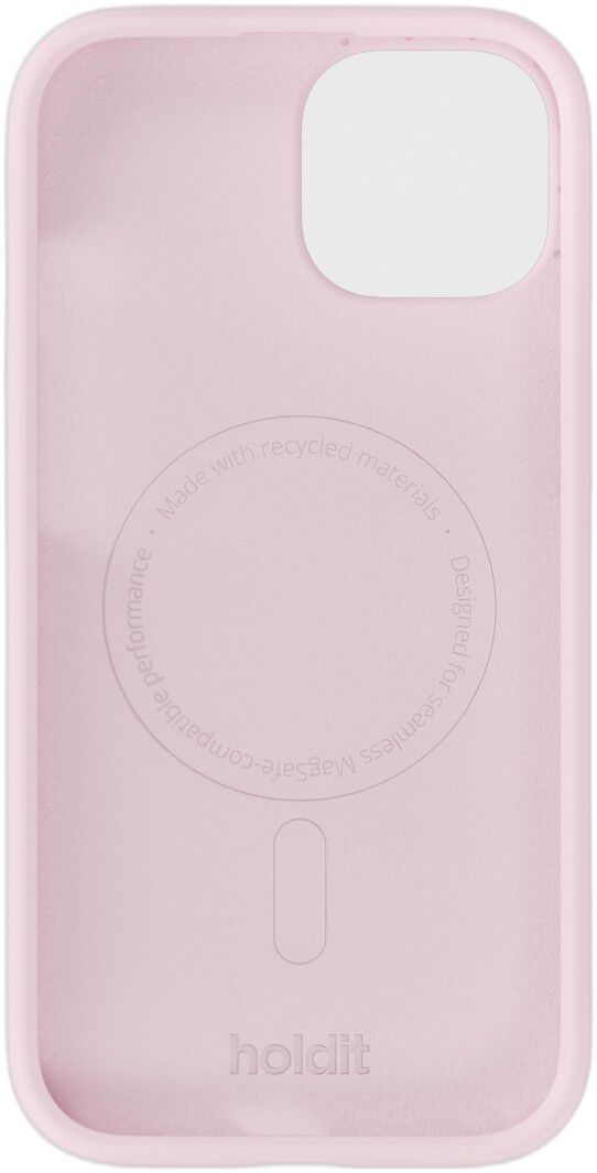 Silicone Case MagSafe Compatible iPhone 15/14 Pale Pink
