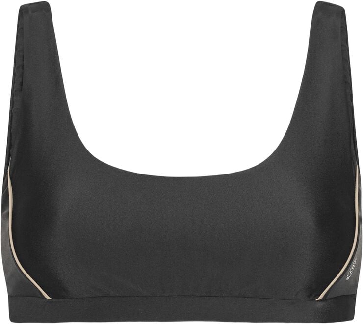 Agung Colorblock sporty bikini top - Nero