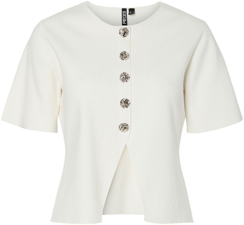 PCMARIE SS O-NECK SPLIT KNIT