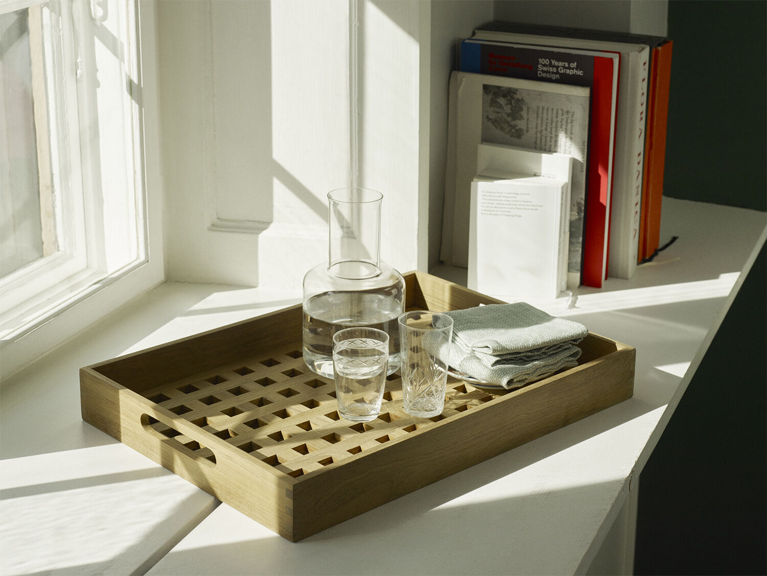 Fionia Tray 52x36 cm, Teak