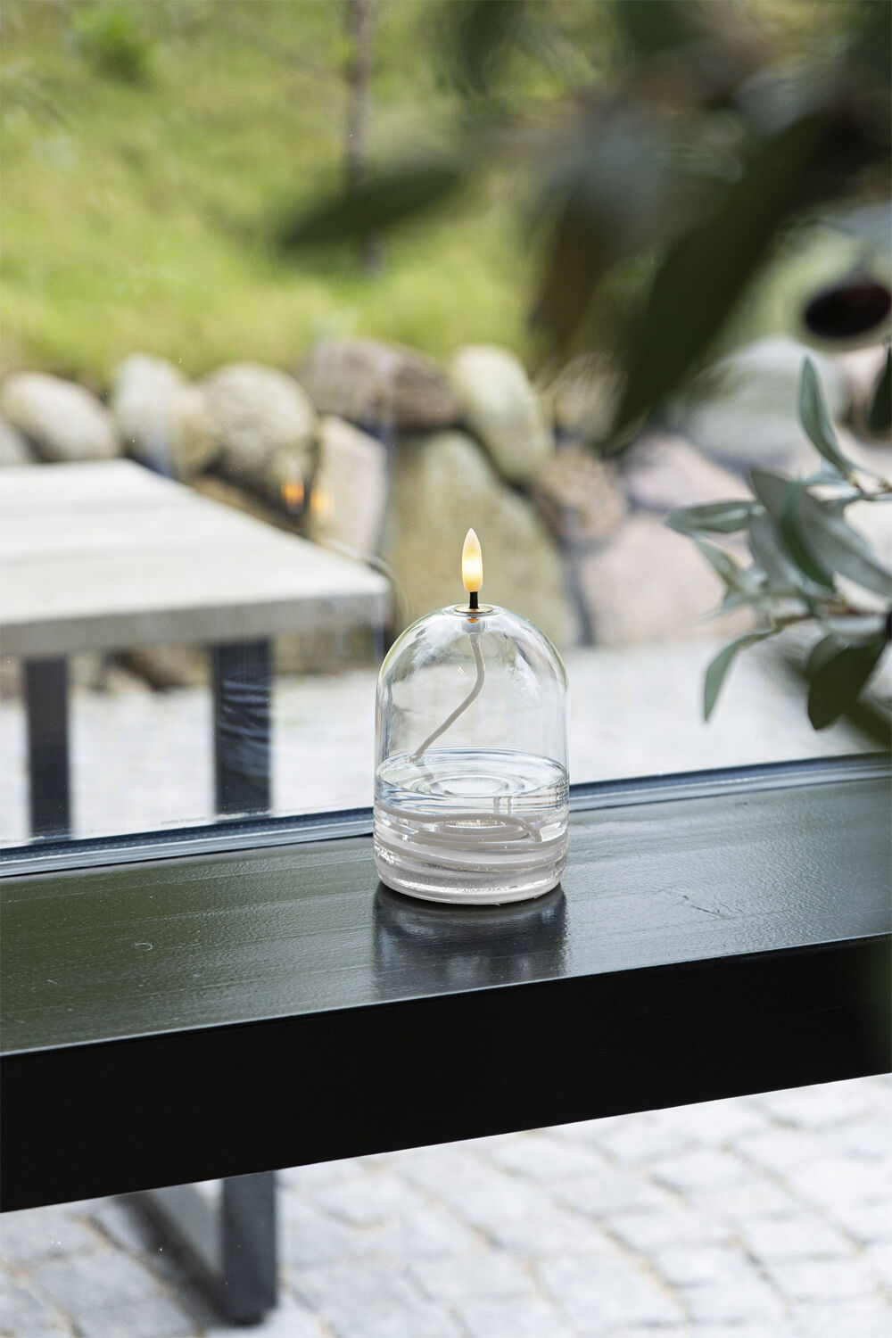 Dea - Olielampe genopladelig glasdekoration