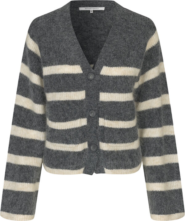 Ovalis Mohair Blend Knit Wide Sleeve Cardigan
