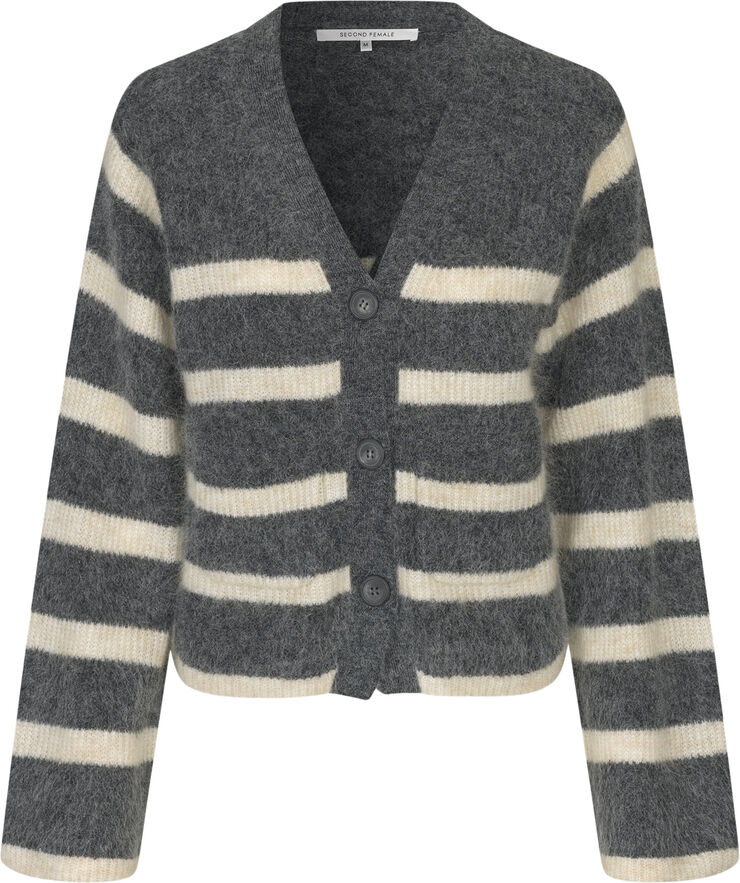 Ovalis Mohair Blend Knit Wide Sleeve Cardigan