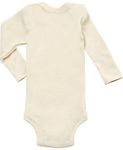 Baby-body, long sleeved, GOTS - natural â 62/68