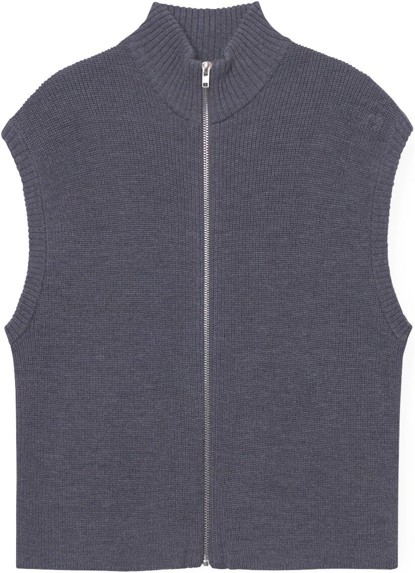 Wool Zip Vest Oslo