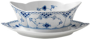 Blue Fluted Half Lace såsskål 55 cl