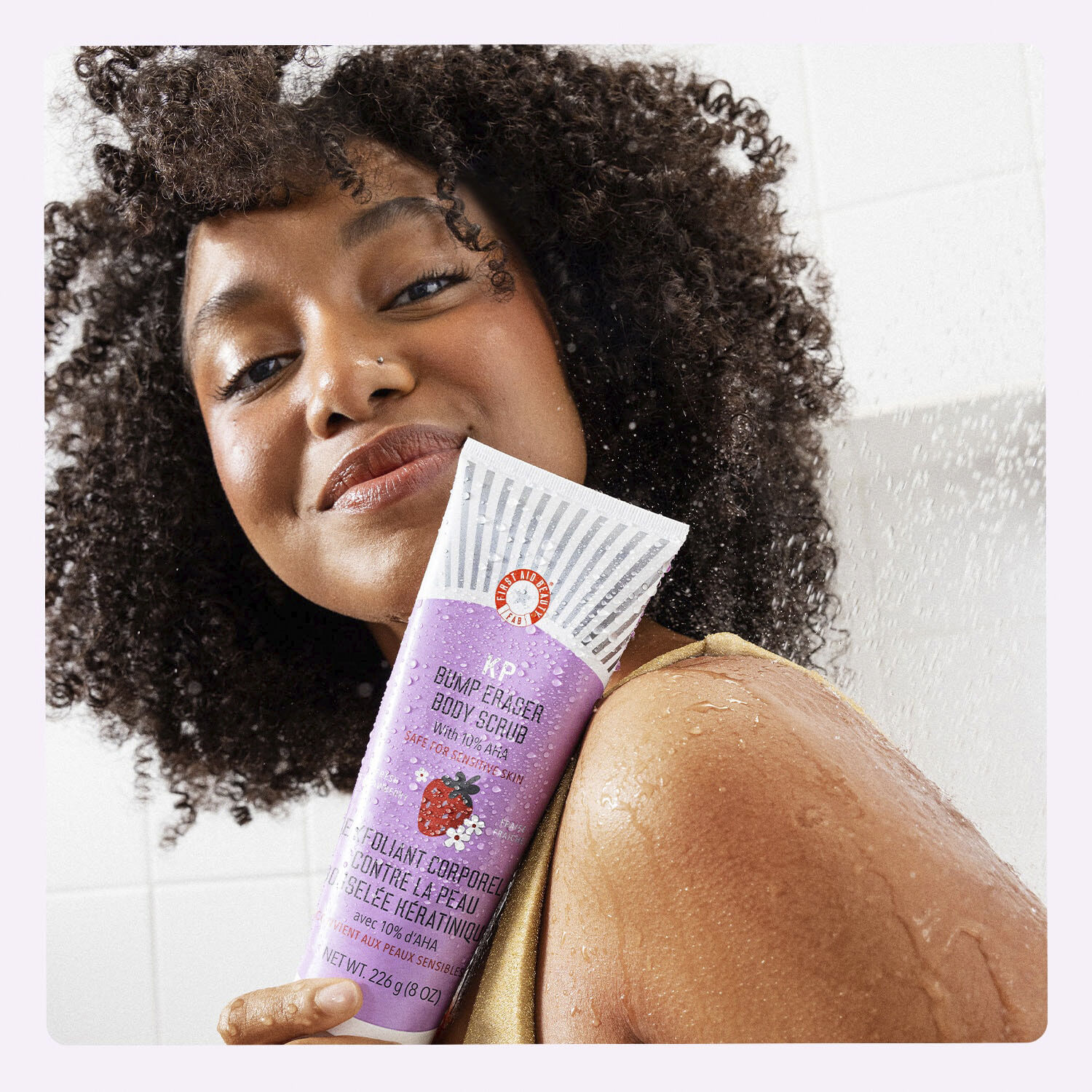 KP Body Scrub Strawberry - Instant Gentle Body Scrub AHA Strawberry